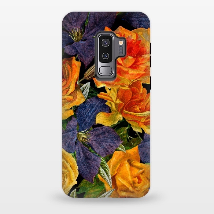 Galaxy S9 plus StrongFit Clematis and Yellow Vintage Roses by  Utart