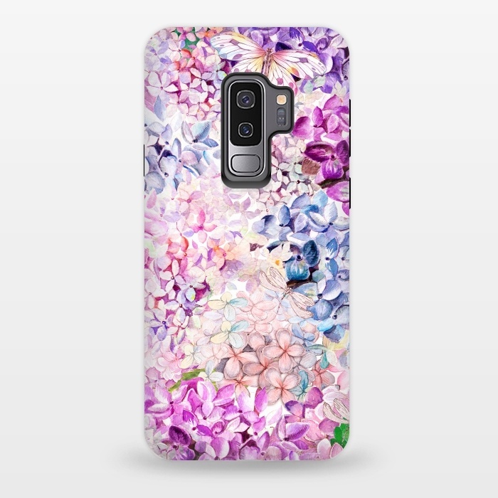 Galaxy S9 plus StrongFit Purple Lilacs and Hydrangea by  Utart