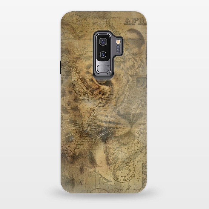 Galaxy S9 plus StrongFit Cheetah Vintage Style by Andrea Haase