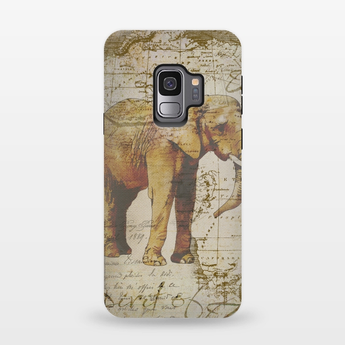 Galaxy S9 StrongFit African Elephant by Andrea Haase
