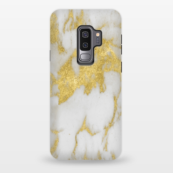 Galaxy S9 plus StrongFit Gold marble by haroulita