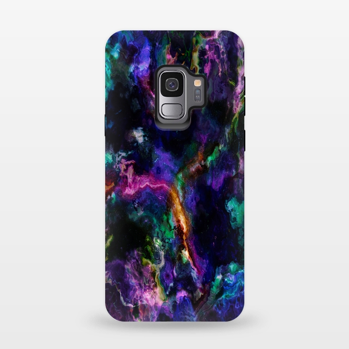 Galaxy S9 StrongFit Colorful marble by haroulita