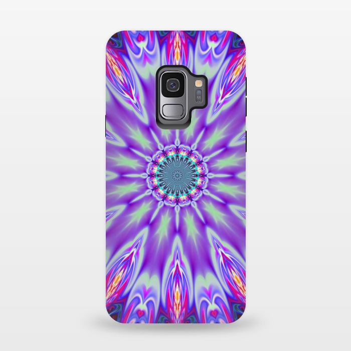 Galaxy S9 StrongFit ultra violet mandala by haroulita