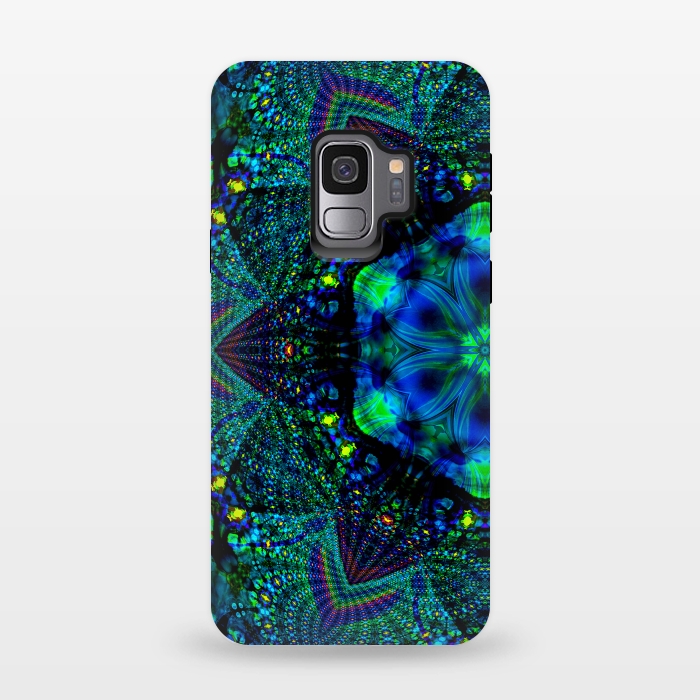 Galaxy S9 StrongFit Half kaleidoscope mandala by haroulita