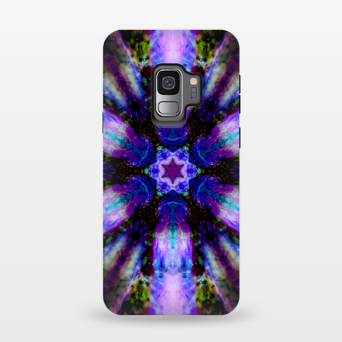 Galaxy S9 StrongFit Ultra violet ink mandala by haroulita