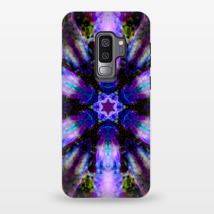 Galaxy S9 plus StrongFit Ultra violet ink mandala by haroulita