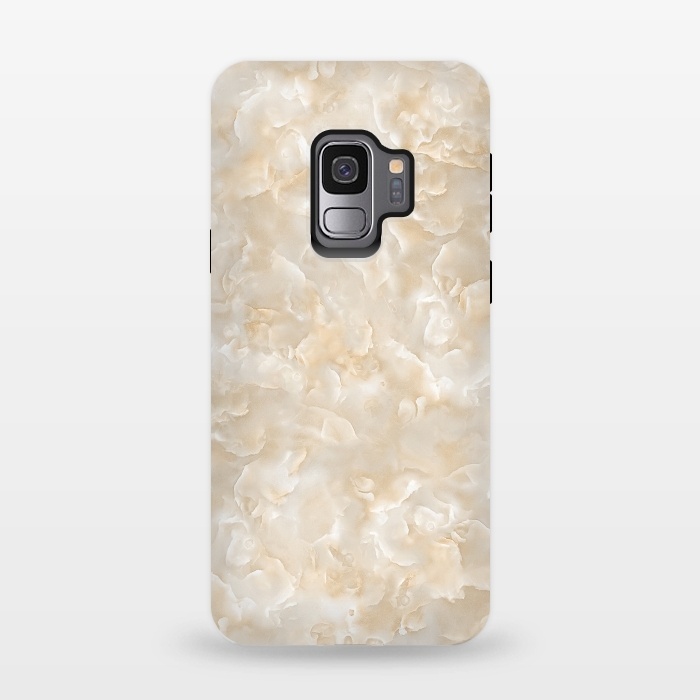 Galaxy S9 StrongFit Creme Mother of Pearl Texture by  Utart