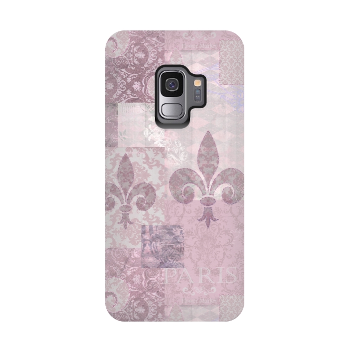 Galaxy S9 StrongFit Romantic Vintage Pattern Soft Pink by Andrea Haase