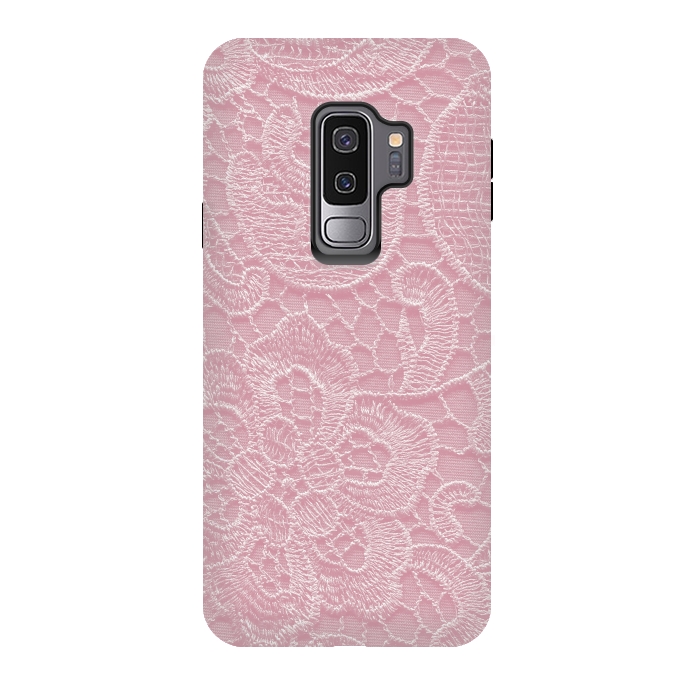 Galaxy S9 plus StrongFit Pink Lace by Andrea Haase