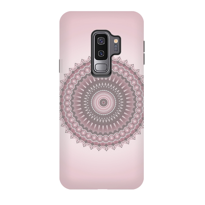 Galaxy S9 plus StrongFit Soft Pink Mandala Design by Andrea Haase