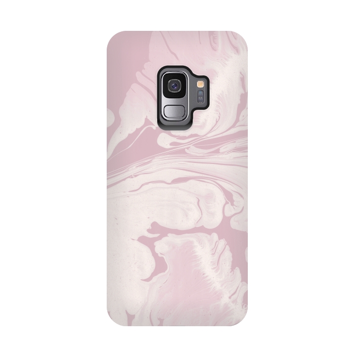 Galaxy S9 StrongFit Pink Marbled Wet Paint 2 by Andrea Haase