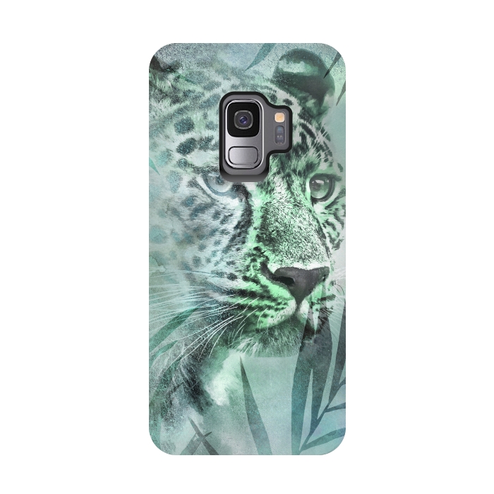 Galaxy S9 StrongFit Cheetah Green Jungle 2 by Andrea Haase