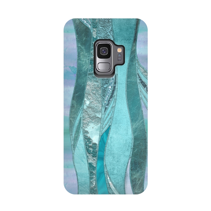 Galaxy S9 StrongFit Turquoise Green Glamour by Andrea Haase