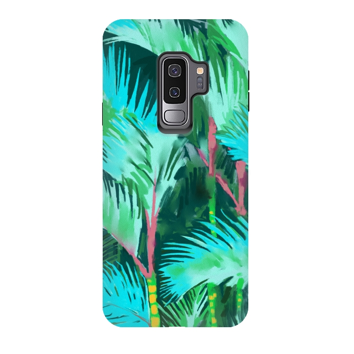 Galaxy S9 plus StrongFit Palm Forest by Uma Prabhakar Gokhale