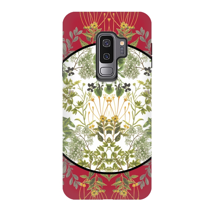 Galaxy S9 plus StrongFit Botanic Patchwork by Zala Farah