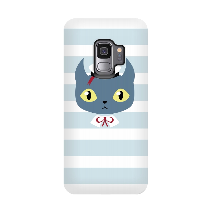 Galaxy S9 StrongFit Sailor cat by Laura Nagel