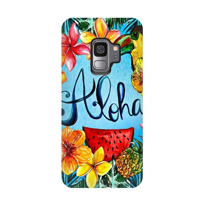 Galaxy S9 StrongFit Aloha Tropical Fruits by  Utart