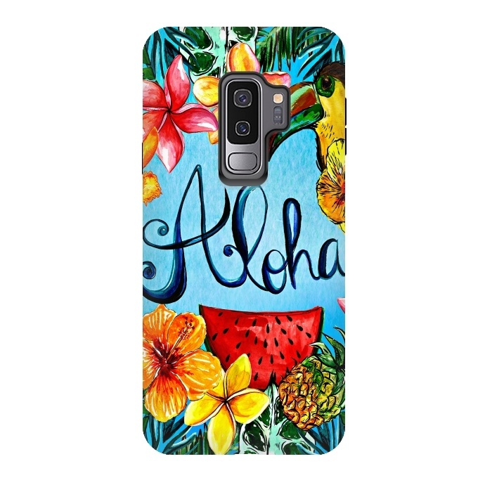 Galaxy S9 plus StrongFit Aloha Tropical Fruits by  Utart