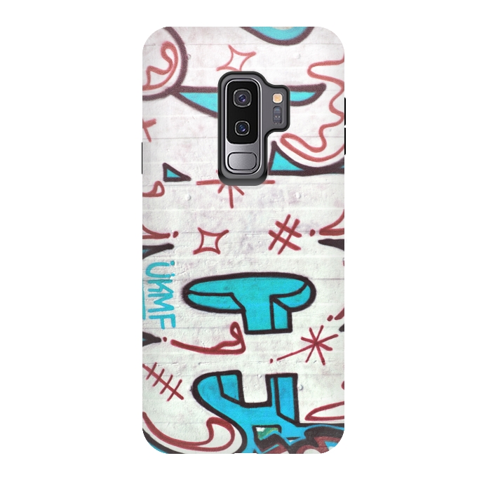 Galaxy S9 plus StrongFit Spray Paint Grafitti Tag by Andrea Haase