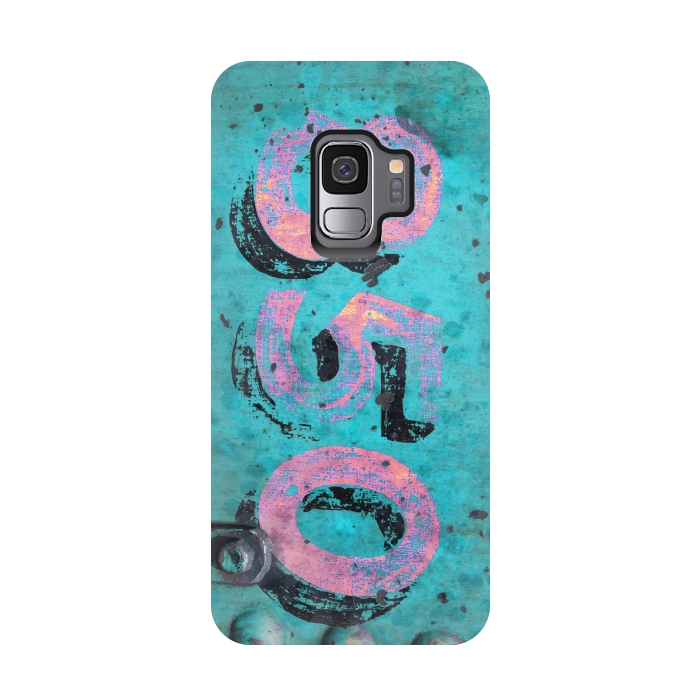 Galaxy S9 StrongFit Number 850 Spray Paint Grunge by Andrea Haase