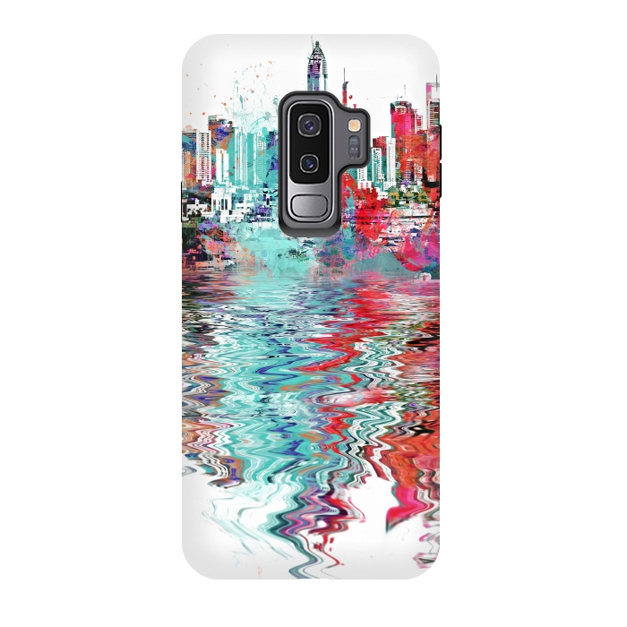 Galaxy S9 plus StrongFit Surreal City Skyline by Andrea Haase
