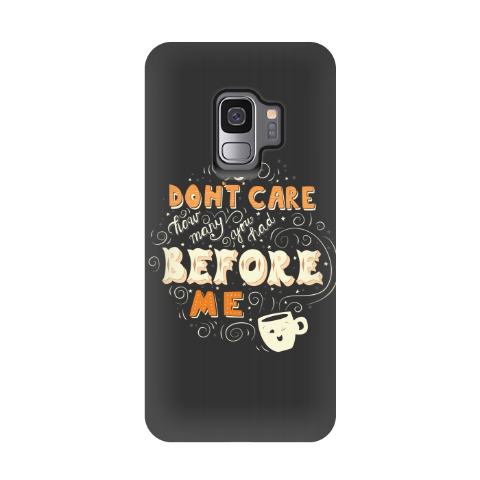 Galaxy S9 StrongFit Coffee typography funny design by Jelena Obradovic