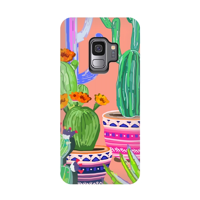Galaxy S9 StrongFit Cactus wonderland by MUKTA LATA BARUA