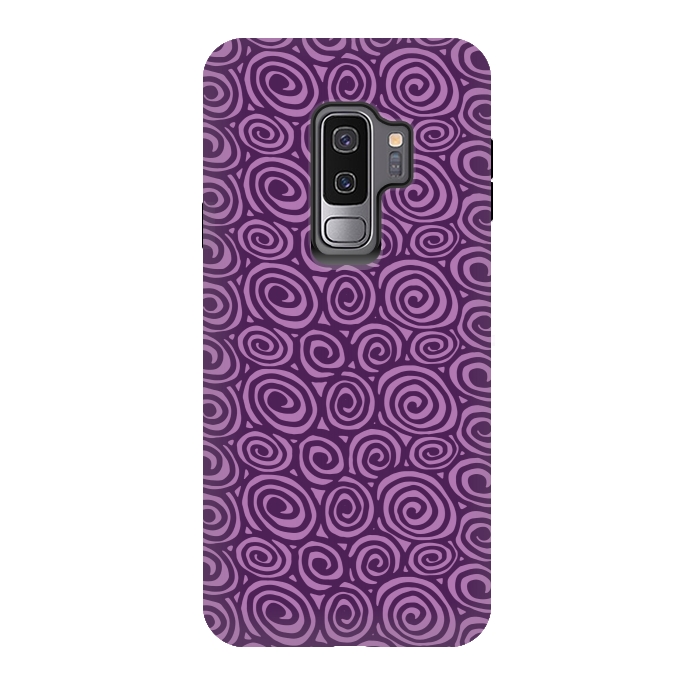 Galaxy S9 plus StrongFit Spiral pattern by Laura Nagel
