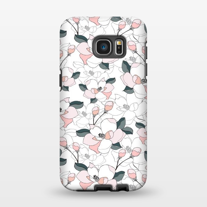 Galaxy S7 EDGE StrongFit Magnolias by Dunia Nalu