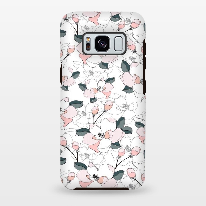 Galaxy S8 plus StrongFit Magnolias by Dunia Nalu