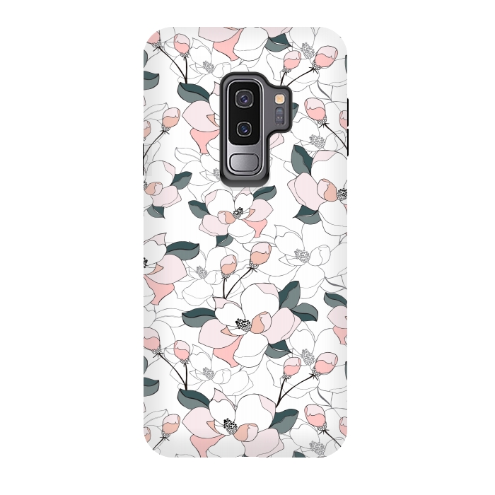 Galaxy S9 plus StrongFit Magnolias by Dunia Nalu