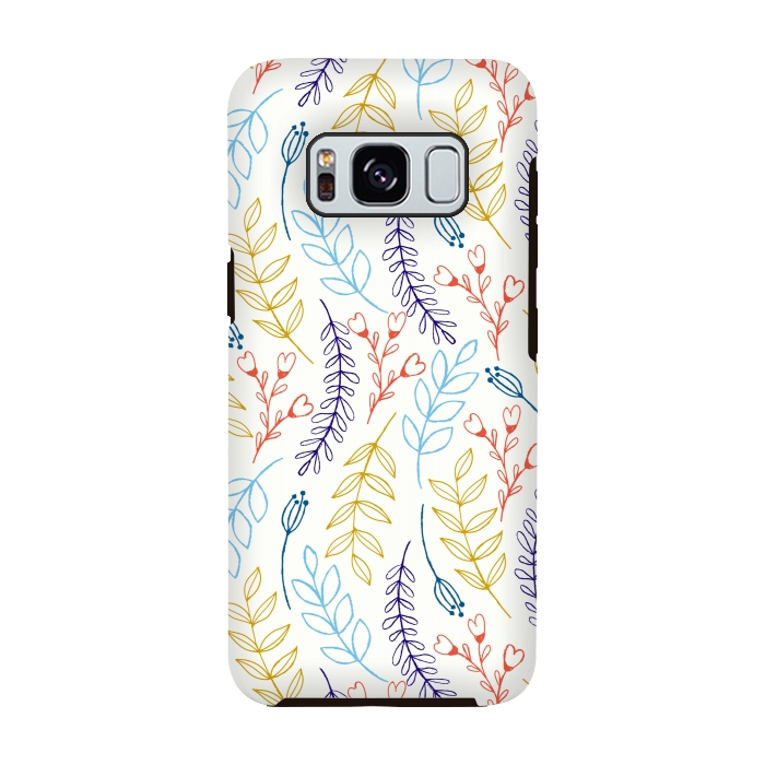 Galaxy S8 StrongFit Natural Leaves by Creativeaxle
