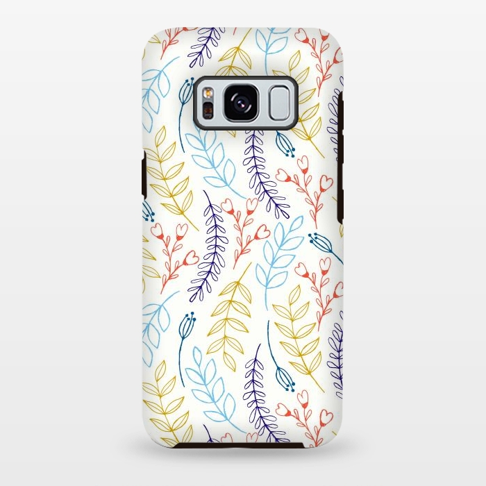 Galaxy S8 plus StrongFit Natural Leaves by Creativeaxle