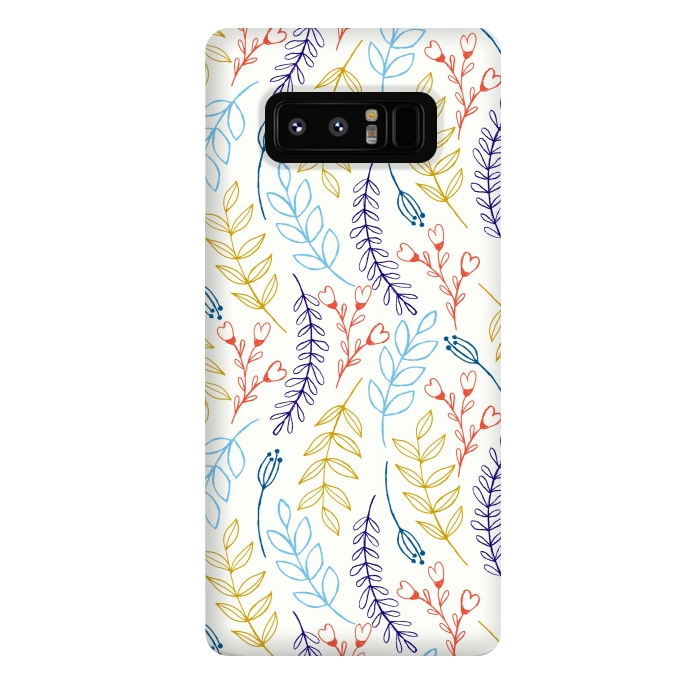 Galaxy Note 8 StrongFit Natural Leaves by Creativeaxle