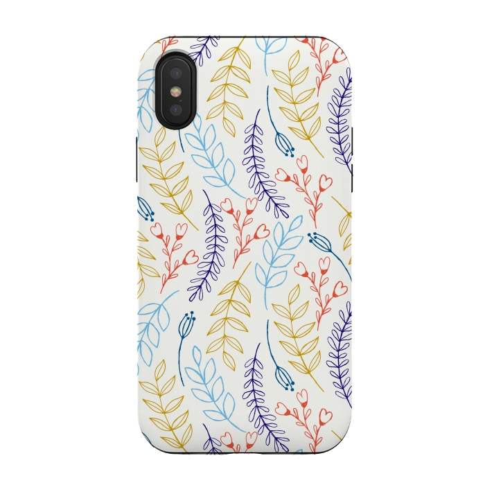iPhone Xs / X StrongFit Natural Leaves by Creativeaxle
