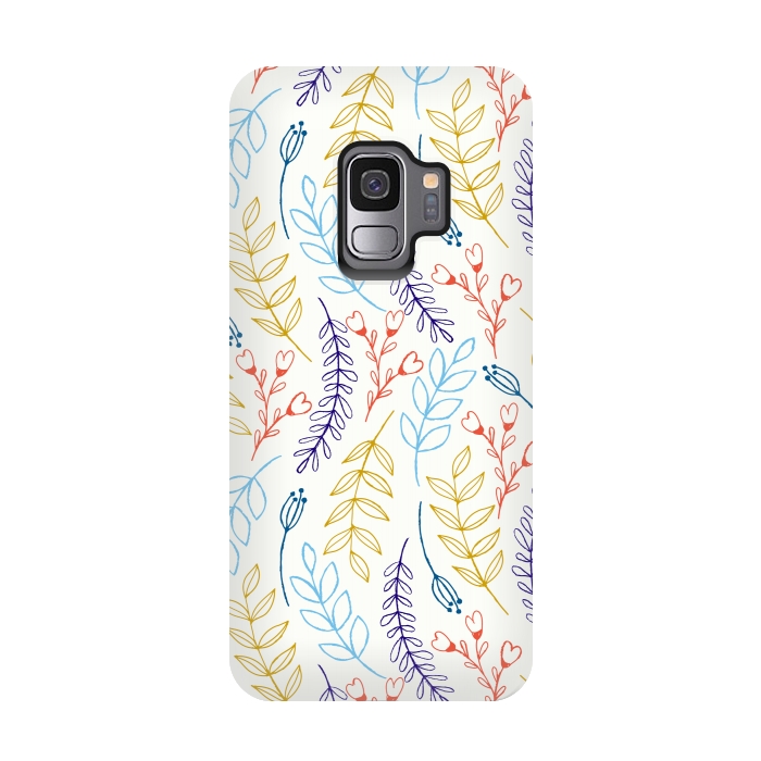 Galaxy S9 StrongFit Natural Leaves by Creativeaxle