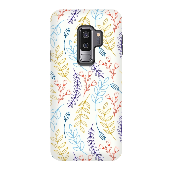 Galaxy S9 plus StrongFit Natural Leaves by Creativeaxle