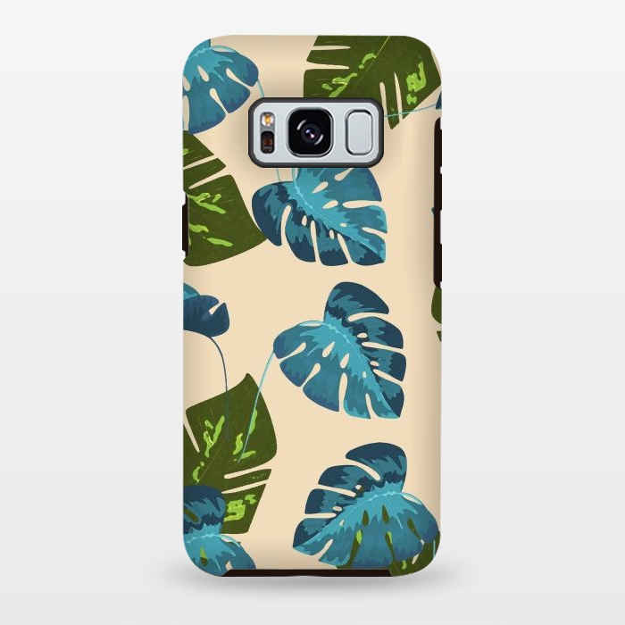 Galaxy S8 plus StrongFit Monstera Abstract by Creativeaxle
