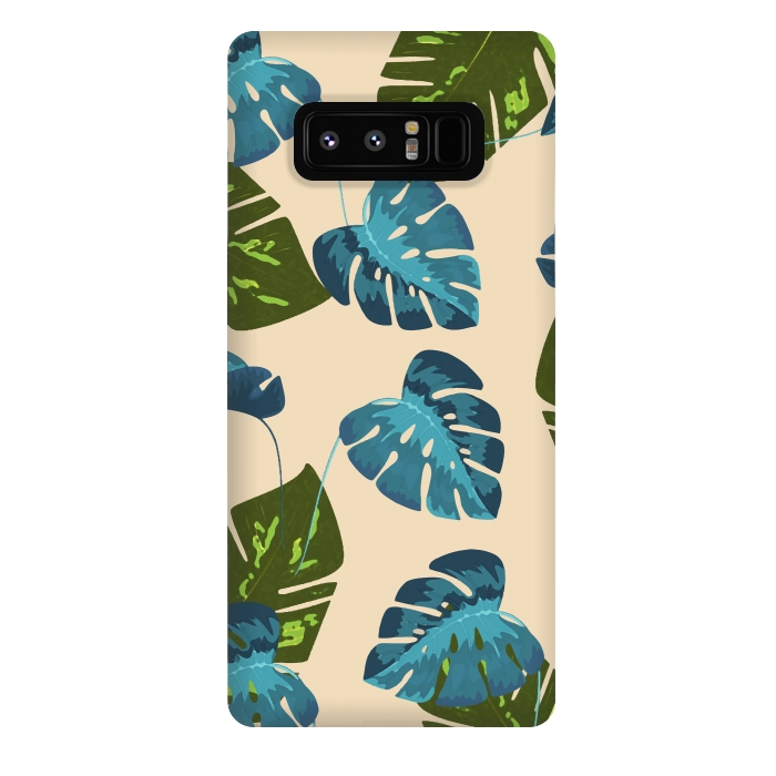 Galaxy Note 8 StrongFit Monstera Abstract by Creativeaxle