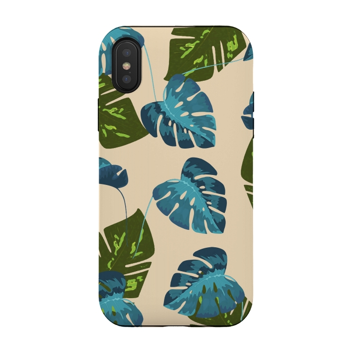 iPhone Xs / X StrongFit Monstera Abstract by Creativeaxle