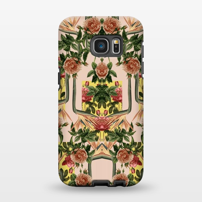 Galaxy S7 EDGE StrongFit Retro Jungle Rose by Zala Farah