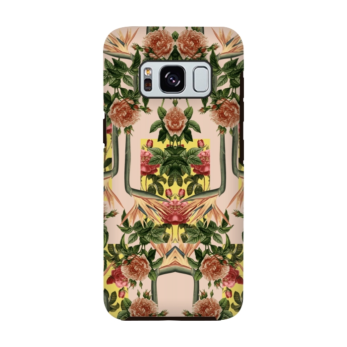Galaxy S8 StrongFit Retro Jungle Rose by Zala Farah