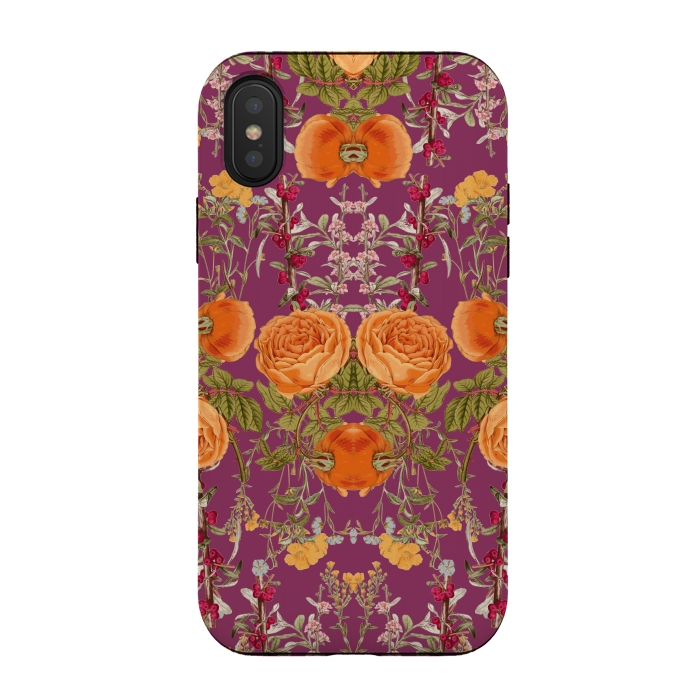 iPhone Xs / X StrongFit Vibrant Botanic by Zala Farah
