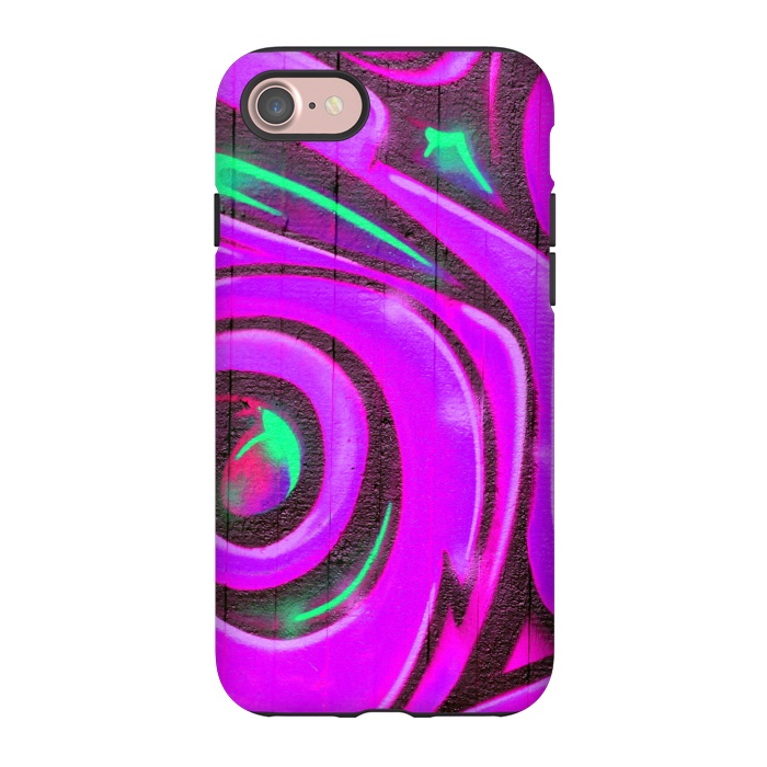 iPhone 7 StrongFit Pink Graffiti by Andrea Haase