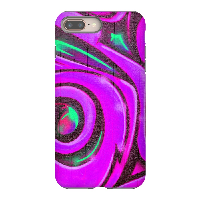 iPhone 7 plus StrongFit Pink Graffiti by Andrea Haase