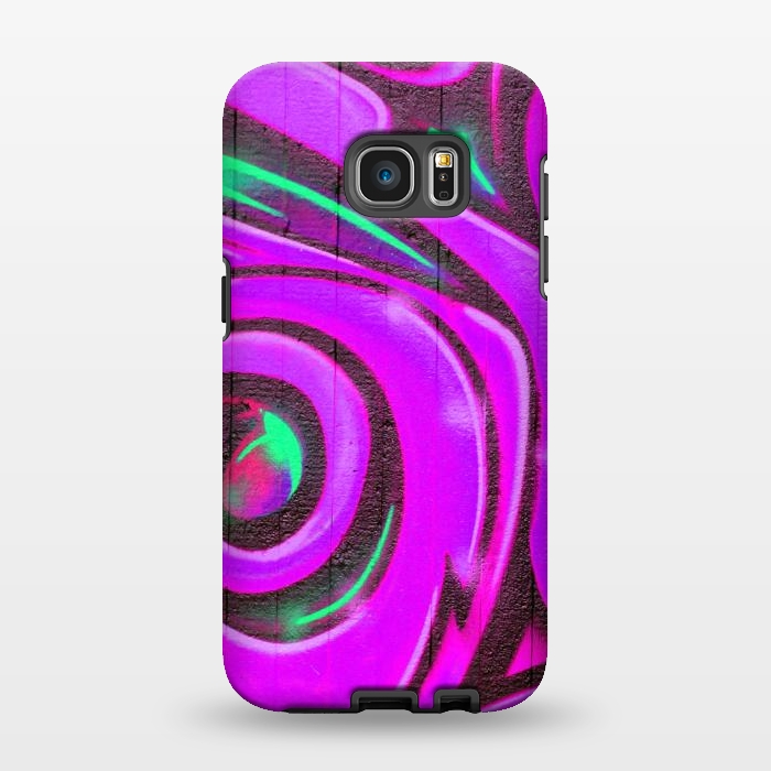 Galaxy S7 EDGE StrongFit Pink Graffiti by Andrea Haase