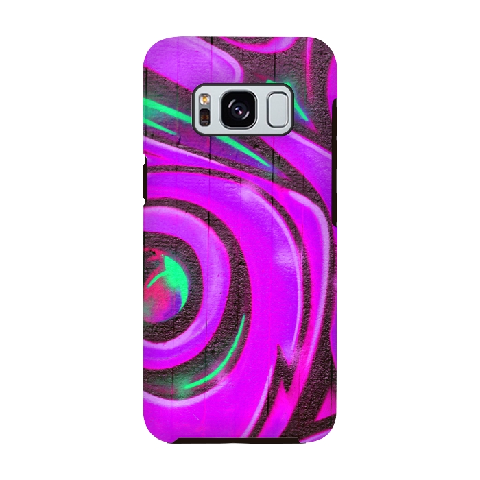 Galaxy S8 StrongFit Pink Graffiti by Andrea Haase