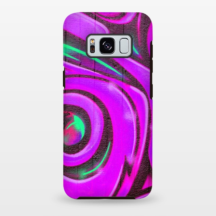 Galaxy S8 plus StrongFit Pink Graffiti by Andrea Haase