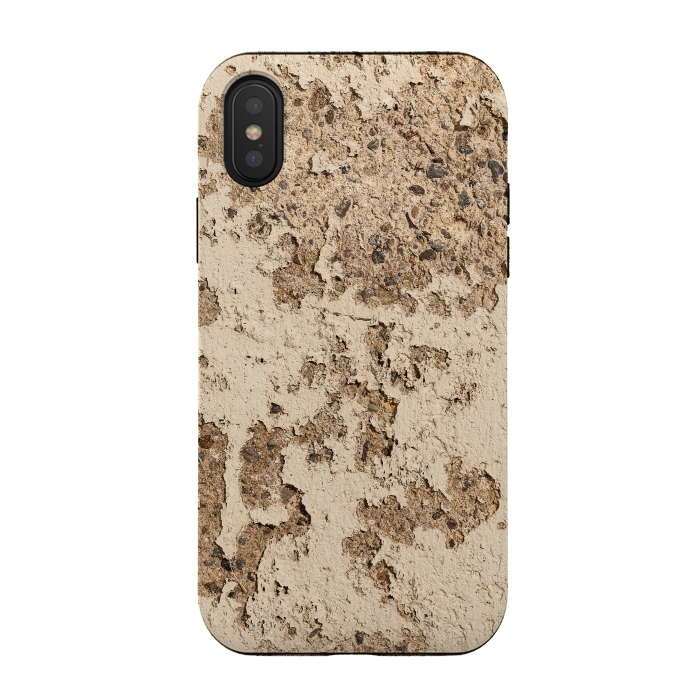 iPhone Xs / X StrongFit Old Wall With Flaked Off Plaster by Andrea Haase