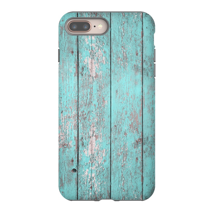 iPhone 7 plus StrongFit Old Board Wall With Flaked Paint by Andrea Haase